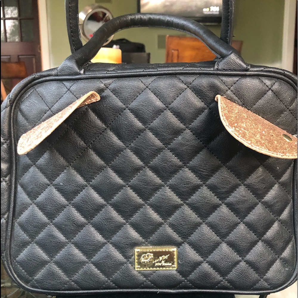 Betsy Johnson vegan leather toiletries bag